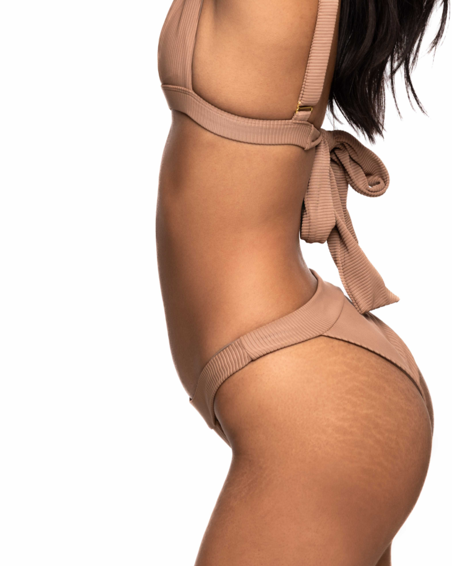 Banded Bikini Bottom - Cedar