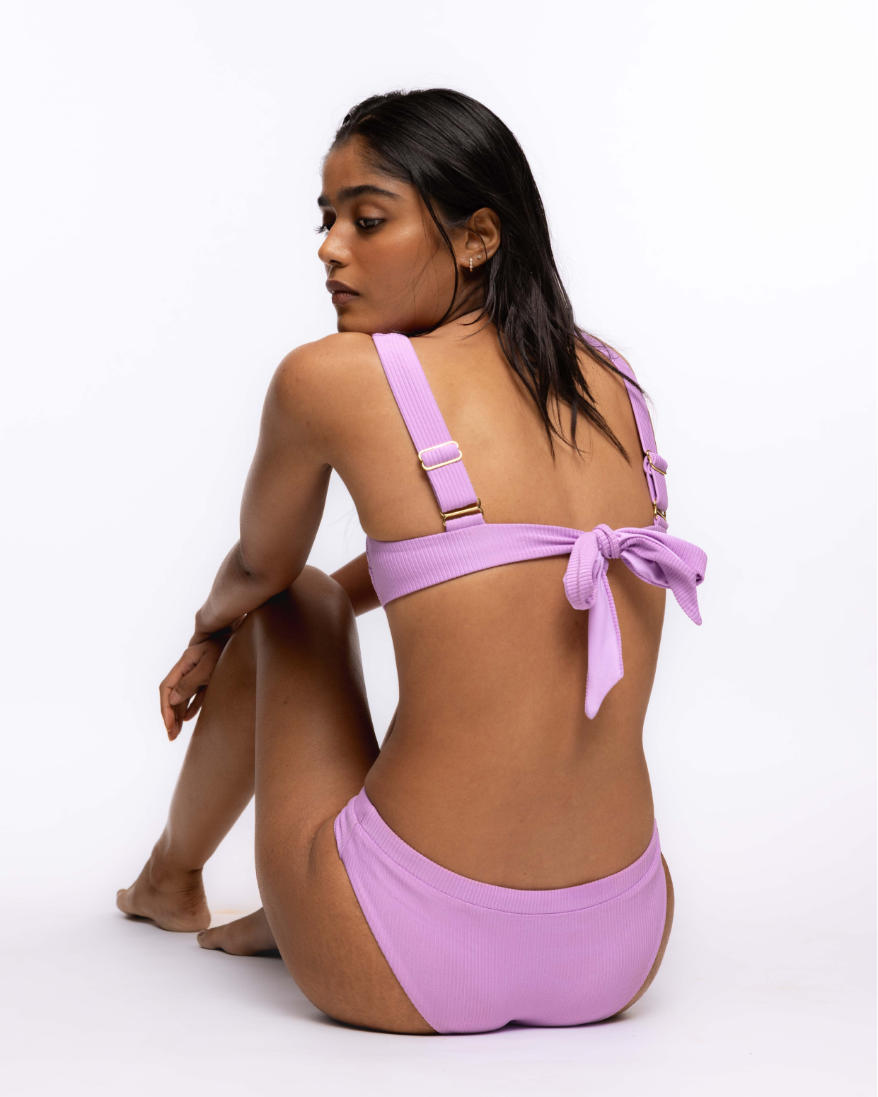 Midrise Bikini Bottom - Lilac