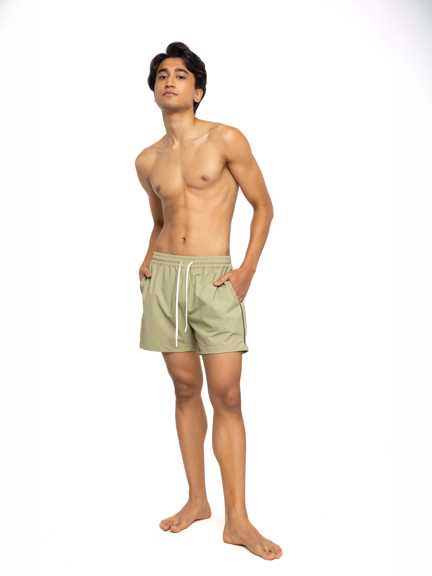 The Piped Shorts - Sage