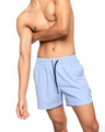 Piped Swim Shorts - Sky