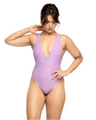 Cross Back Swimsuit - Lilac